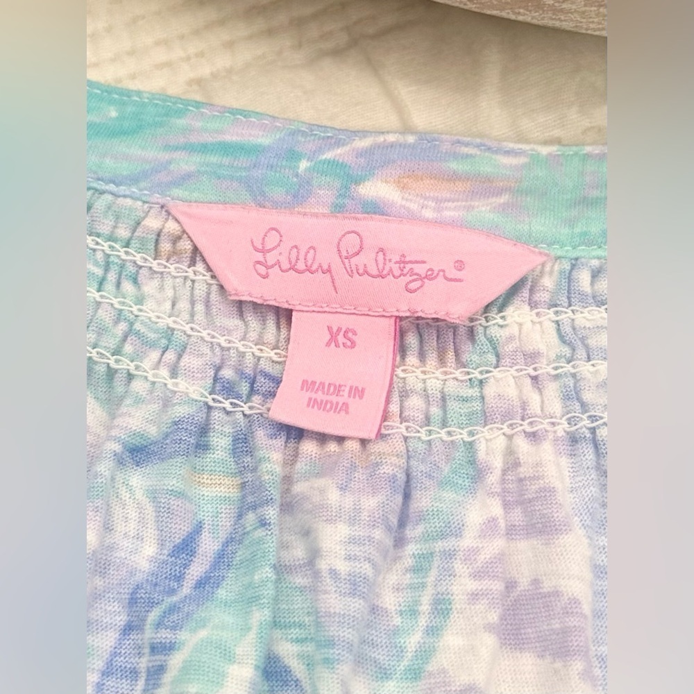 Lilly Pulitzer Essie Aboat Time Tank Top in Light Lilac Verbena Size XS - Picture 4 of 8